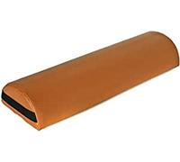 QUIRUMED Cojín Medio Cilindro, Largo, Medidas 55 x 18 cm, Color, Naranja, Relleno de Espuma, para Yoga, para Fitness, para Masaje