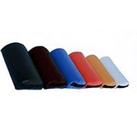 QUIRUMED Cojín Medio Cilindro, Medidas 30 x 18 cm, Color Azul, Ergonómico, Polipiel, Relleno de Espuma, Cojín Masaje, Fisioterapia