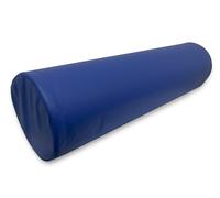 QUIRUMED Cojín Rodillo, 55 x 15 cm, color Azul, Polipiel, Relleno de espuma, para Yoga, para Fitness, para Masaje