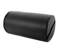 QUIRUMED Cojín Rodillo, 55 x 30 cm, color Negro, Polipiel, Relleno de espuma, para Yoga, para Fitness, para Masaje