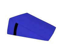 QUIRUMED Cojín Triangular, Medidas 28 x 30 x 13 cm, Color Azul, Ergonómico, Polipiel, Relleno Flexible, Cojín Masaje, Fisioterapia, Apoyo para la Espalda