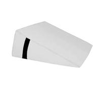 QUIRUMED Cojín Triangular, Medidas 28 x 30 x 13 cm, Color Blanco, Ergonómico, Polipiel, Relleno Flexible, Cojín Masaje, Fisioterapia, Apoyo para la Espalda