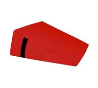 QUIRUMED Cojín Triangular, Medidas 28 x 30 x 13 cm, Color Rojo, Ergonómico, Polipiel, Relleno Flexible, Cojín Masaje, Fisioterapia, Apoyo para la Espalda