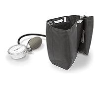 QUIRUMED Esfigmomanómetro aneroide de tipo palma, Acabados cromados, Tensiómetro de mano, Medidor de Presión arterial, Ligero, Fácil de usar, Brazalete ajustable