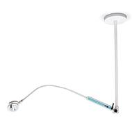 QUIRUMED Lámpara examen LED Touchless de techo, Niveles de brillo, Brazo flexible, Sin contacto, Giro 320º, Control de brillo, Blanca, Multiposicionable