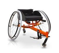 QUIRUMED Silla de ruedas tenis, Silla de ruedas deportiva, Aluminio, Ergonómica, cojín acolchado, Ruedas extraíbles, Cinturón de posicionamiento