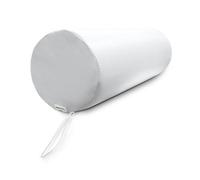 QUIRUMED WELLCORE Cojín Cilindro de Masaje, 60 x 20 cm, Polipiel, Desenfundable, Rellenos de Espuma, para Yoga, para Fitness, para Camilla de Masaje, Ergonómico, Blanco
