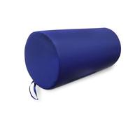 QUIRUMED WELLCORE - Cojín Masaje Cilindro | 60x30 cm | Diseño para Masajes y Fisioterapia | Asa y Cremallera | Relleno de Espuma, Azul