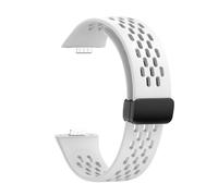 Quirxio Correa de silicona con hebilla plegable para Huawei Watch Fit 3, pulsera deportiva para HUAWEI Fit3(White)