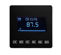 Quisiete 86 el Mini de MúSica de Fondo para el Hogar con Bluetooth Es Compatible con la Tecla TáCtil del Amplificador Montado en la Pared para FM TF Negro