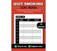 Quit Smoking Log Book: Personal Journey to Stop Smoking With a Daily Planner (6 x 9 inches, 74 pages)