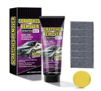 Quita Arañazos Coche,2026 NEW Reparador Arañazos Profundos Coche,Crema Reparadora de Rayones con Paño y Esponja,Car Paint Scratch Repair Remover Para Micro Arañazos Marcas,Varios Tipos de Coches