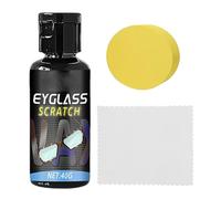 Quita Arañazos Para Cristales De Gafas Pasta de Pulir Portátil | Eliminador De Rayas De 40g Con Esponja Y Paño Para Hogar Oficina Lentes Pantalla de Teléfono Ventana Parabrisas Cámara