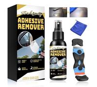 Quita Pegamento Adhesivo, Disolvente Pegamento Spray, Rápidamente Etiquetas Residuos de Adhesivo, Despegador de etiquetas para puertas, ventanas, coches, 100 ml