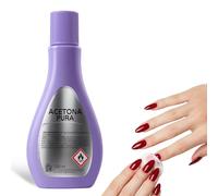 Quitaesmalte con acetona pura, Especial para eliminar esmaltes permanentes y restos de porcelana o gel en las uñas, De fácil aplicación, no deja residuos, Contiene 200 ml