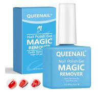 Quitaesmalte Gel 15 ml con Lima de Uñas y Empujador de Cutícula, Eliminación Segura y Rápida del Esmalte de Uñas en Gel