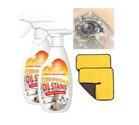 Quitagrasas de alta potencia con fórmula suave y rápida disolución, Limpiador desengrasante de alta potencia, Limpiador en aerosol para cocinas, Limpiadores para estufas de gas. (2 Set)