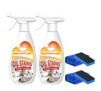 Quitagrasas de Alta Resistencia, Desengrasante para Cocina de Alta Resistencia, Limpiador Desengrasante en Aerosol de Alta Resistencia, para Cocina, Hogar, Horno, Estufa y Más (2Pcs)