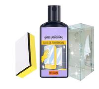 Quitamanchas De Vidrio - Limpiador De Ducha De Baño En Aerosol Eliminador De Cal De 120 Ml | Potente Limpiador De Calcio Agua Dura Para Y Espejos De Azulejos Y Pantallas, Kit Descalcificador
