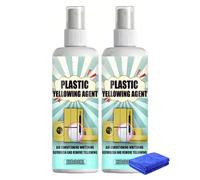 Quitamanchas for Inodoro Y Removedor De Color Amarillento Plástico - Spray Blanqueador Profesional Resistencia Asientos Inodoro, Aires Acondicionados Electrodomésticos, Limpiador Acción Rápida(2pcs)