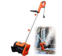 Quitanieves eléctrico, Pala quitanieves eléctrica de 1800 W con Cable, barredora de Nieve enchufable, 3500 RPM, Ancho de Limpieza de 30 cm, Altura de 23 cm, Alcance de 8 m para Patio, terraza y entr