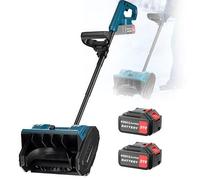 Quitanieves inalámbrico, quitanieves eléctrico de 650 W, barredora de nieve plegable de 33 000 rpm, ancho de limpieza de 30 cm, alcance de 8 m e interruptor de seguridad, pala quitanieves para quita