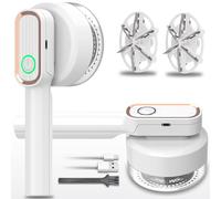 Quitapelusas, afeitadora de Telas, quitapelusas eléctrica para Ropa, afeitadora de suéteres con Carga USB y 2 Cabezales de Repuesto para Ropa