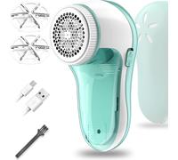 Quitapelusas eléctrico, quitapelusas Recargable con 2 Cuchillas de Repuesto, afeitadora portátil para Telas