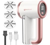 Quitapelusas Eléctrico WiredLux - Quitapelusas Recargable para Ropa y Muebles - 3 Velocidades, Cuchilla de 6 Hojas, Carga por USB - Quita Bolitas de Pelusa con Doble Protección (Rosa Perla)