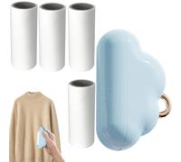Quitapelusas para ropa - Cepillo para la eliminación de mascotas Herramienta de limpieza portátil con 4 recargas Reutilizable Diseño Compacto Cuidado Quitapelusas