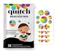 Quitch Parche para alivio de picaduras de mosquitos, tratamiento de picaduras de insectos, alternativa a crema antipicazón, alivio de picaduras de insectos, crucero, viajes y camping, esencial para