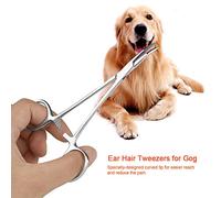 Quite el Pelo del oído Accesorios para el recortador de Perros para Mascotas Tijeras de Aseo para Mascotas, Pinzas, Pinzas para el Pelo de Las Orejas, para Perros y Gatos para el Pelo de la(Small)