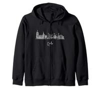 Quito Ecuador Horizonte Viaje Souvenirs Blanco Paisaje Urbano Sudadera con Capucha