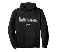 Quito Ecuador Horizonte Viaje Souvenirs Blanco Paisaje Urbano Sudadera con Capucha
