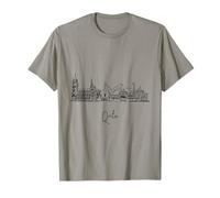 Quito Ecuador Horizonte Viaje Souvenirs Negro Paisaje Urbano Camiseta