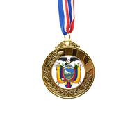 Quito Ecuador National Emblem Gold Award Medalla Primer Lugar Cinta