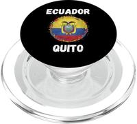 Quito Ecuador Retro Vintage Bandera Ecuatoriana Recuerdos PopSockets PopGrip para MagSafe