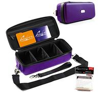 Quiver Time Maletín Porta Cartas Bolt Morado para Cartas Pokémon - Caja de Almacenamiento y Soporte para Cartas Coleccionables (Correas, Divisores y 100 Fundas Apollo)