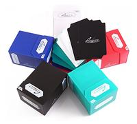 Quiver Time Set de 5 Cajas de Deck Estándar 80+ compatibles con mazos MTG y otrasTCG - Cajas para Mazos Commander con 2 Divisores/Caja (blanco, negro, azul, rojo y verde)