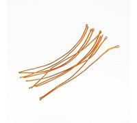QuivyLivy 10 conectores de bucle de pesca con mosca de nailon de alta resistencia para mangas líderes trenzadas, unión de línea de tubo ajustable con fijador de respaldo retráctil, naranja (naranja