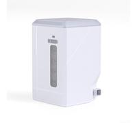 QuivyLivy Bomba de aire eléctrica multifuncional con luz LED para camping, inflador portátil de 100 KPA para colchón, banco de energía recargable USB-C de 3000 mAh (blanco)