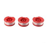 QuivyLivy Carretes de devorador de hierba preenrollados, piezas de recortadora de hilo Cmcst900, carrete de cable de corte resistente, tapa de carrete de plástico ABS rojo, carrete de línea de nailon