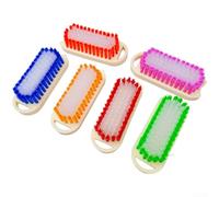 QuivyLivy Cepillo de limpieza ovalado del perfil construido del plástico con las cerdas rígidas para el lavado de los zapatos y las grietas