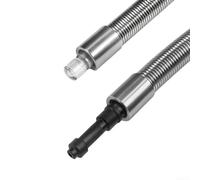 QuivyLivy Conector de tubo de leche de acero inoxidable, longitud flexible de 9 pulgadas, blindado UV, conexión hermética, para recipiente de leche de máquina de café (HP1)