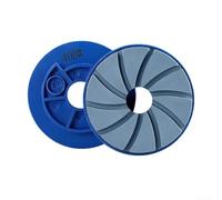 QuivyLivy Disco de molienda de borde radial de 100 mm con bloqueo de caracol para pulido de bordes de mármol y granito, disco de pulido de piso de hormigón de 4 pulgadas, rueda de resina de borde