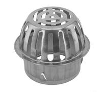 QuivyLivy Drenaje de piso de techo de acero inoxidable 304 con filtro extraíble antiobstrucción, rejilla de drenaje redonda silenciosa y resistente para techos planos y terrazas (160 mm SKU) (90 mm)