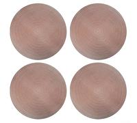 QuivyLivy Elegantes manteles individuales redondos, 4 unidades, protectores de mesa resistentes al calor para comedor en casa, tapetes circulares de PVC para un diseño duradero y fácil de limpiar