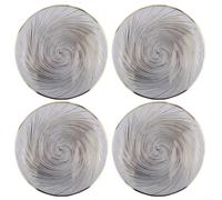 QuivyLivy Elegantes manteles individuales redondos para uso doméstico y restaurante, protectores de mesa resistentes al calor, elegantes tapetes de comedor de PVC, para una fácil limpieza para un