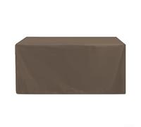 QuivyLivy Funda para muebles de exterior para cortacésped robótico, tela Oxford 420D, impermeable, a prueba de polvo, protección UV, ajuste a medida para uso en jardín (78 x 56 x 36 cm, color café)