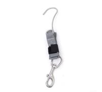 QuivyLivy Gancho de arrecife de buceo con cordón de seguridad, clip de corriente de buceo para anclaje de buceo a la deriva, perno giratorio para equipo fotográfico submarino y coral (plata)